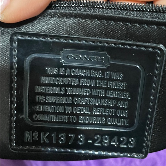 Coach Black and Tan Signature Tote - Picture 6 of 7